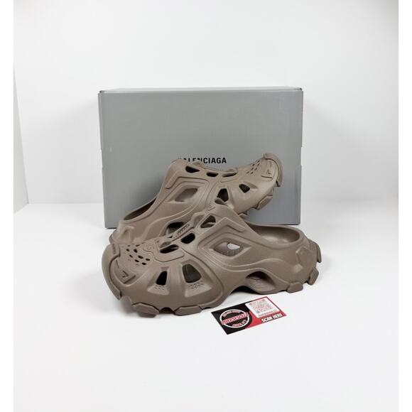 Size 45EU/12US - Balenciaga HD Mule Slip On Taupe NEW! main image 7